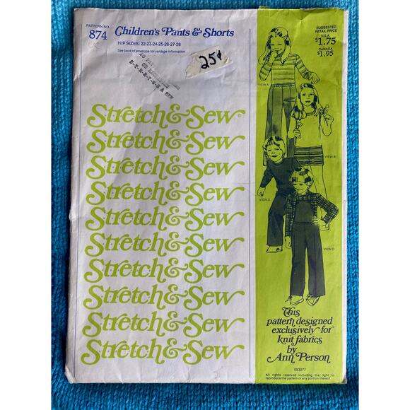 Stretch & sew 874 kids pants knit - Picture 1 of 5